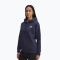 Damen-Hoodie Under Armour Icon Fleece Taped Hoody washed navy/white