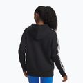 Damen-Hoodie Under Armour Icon Fleece Taped Hoody black/white 2