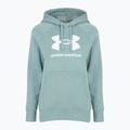 Hoodie Sweatshirt Damen Under Armour Rival Fleece Big Logo Hoody serpentine/white 4