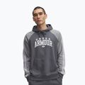 Hoodie Sweatshirt Herren Under Armour Rival Fleece Colorblock Hoodie castlerock/mod gray/white