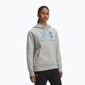 Hoodie Sweatshirt Damen Under Armour Rival Feelce Shimmer Hoody mod gray light heather/iridescent