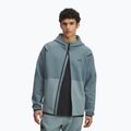Hoodie Sweatshirt Herren Under Armour Unstoppable Fleece Full Zip HD jasper blue/serpentine/black