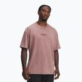 Trainings-T-Shirt Herren Under Armour Project Rock Heavyweight Oversized maroon mist/black