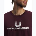 Shirt Herren Under Armour Logo Heayweight dark maroon/white 3