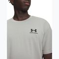 Herren-T-Shirt Under Armour Logo Emb Heavyweight titanium/black 3