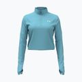 Damen Trainings-Longsleeve Under Armour Tech Branded 1/2 Zip blue haze/lumos lime/white