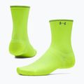 Socken Under Armour Velociti Lite Crew high vis yellow/high vis yellow/white 3