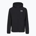 Kinder-Sportjacke Under Armour Vibe Woven Windbreaker Jacket schwarz/weiß