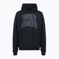 Herren Hoodie Under Armour Rival LW Graphic Hoodie black/black 4