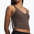 Damen-Trainingsshirt Under Armour Meridian Support Tank peppercorn/peppercorn 3