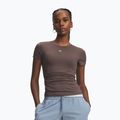 Damen-Trainingsshirt Under Armour Motion Fitted SS peppercorn/white