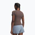 Damen-Trainingsshirt Under Armour Motion Fitted SS peppercorn/white 2
