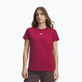 Damen-T-Shirt Under Armour Rival Core claret/white