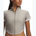 Damen-Trainingsshirt Under Armour HeatGear Novelty timberwolf taupe/summit white 3
