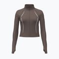 Damen-Trainingssweatshirt Under Armour Meridian Contour Full Zip peppercorn/white/peppercorn
