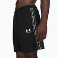 Herren-Shorts Under Armour Icon Fleece Taped Shorts ultimate black/white 4
