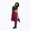 Damenhose Under Armour Icon Fleece Gym Pant claret/white 2
