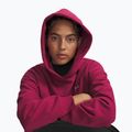 Damenpullover Under Armour Icon Fleece Hoodie claret/white 3