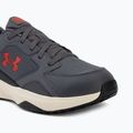 Herren Trainingsschuhe Under Armour Charged Edge castlerock/winter white/anthem red 7