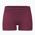 Damen Trainingsshorts Under Armour HeatGear Shorty claret/ox blood