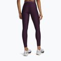 Damen-Trainingsleggings Under Armour HeatGear Leggings purple echo/mauve pink 3