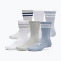 Socken Under Armour Essential Crew 6 Pack blue fog/blue wind/white