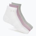 Damensocken Under Armour Vanish 3 Pack mauve pink/titanium/purple echo