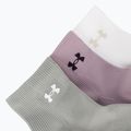 Damensocken Under Armour Vanish 3 Pack mauve pink/titanium/purple echo 5