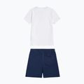 Kinder-Set New Balance Stacked Logo Tee & FT Short nb bright white 9