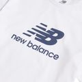 Kinder-Set New Balance Stacked Logo Tee & FT Short nb bright white 11