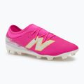 Kinder Fußballschuhe New Balance Furon Team V8 FG pink heat/sea salt/gold metallic