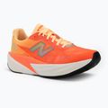 Damen-Laufschuhe New Balance FuelCell Rebel V5 tangerine heat/silver metallic