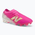 Fußballschuhe New Balance Schuhe Furon Elite V8 SG pink heat/sea salt/gold metallic