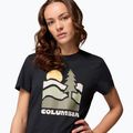 Damen-Trekking-Shirt Columbia Ruby Springs Graphic Fitted black/get hiked 5