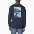 Herren-Sweatshirt Columbia Explorers Canyon collegiate navy gebrandete Decke 2