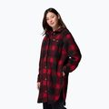 Damenbluse Columbia Wildbest Venture Long Fleece Coat mountain red blurred ombre 4