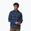 Herrenhemd Columbia Flare Gun Stretch Flannel Mountain Blue Trails Edge Plaid
