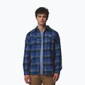Herrenhemd Columbia Flare Gun Stretch Flannel Mountain Blue Trails Edge Plaid 5