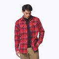 Herrenhemd Columbia Flare Gun Stretch Flannel mtn red trails edge plaid 5
