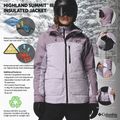 Damen-Skijacke Columbia Highland Summit III Insulated lavender pearl/shale purple 14