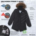 Gefütterte Kinderjacke Columbia Nordic Strider II black 4