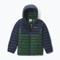 Kinderjacke Columbia Powder Lite II Hooded Rain Forest/Collegiate Navy 8