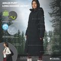 Damen Daunenmantel Columbia Amaze Puff Long Hooded black 19