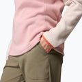 Damenfleecejacke Columbia Benton Springs 1/2 Snap eraser pink/dark stone/tuscan 6