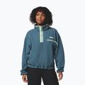 Damen-Fleecejacke Columbia Helvetia II Cropped Half Snap Fleece everblue/crushed blue/citron haze