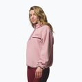 Damen-Fleecejacke Columbia Helvetia II Cropped Half Snap Fleece eraser pink/fig/rich wine 4