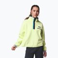 Damen-Fleecejacke Columbia Helvetia II Cropped Half Snap Fleece citron haze/black/compass blue 5
