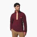 Herren-Fleecejacke Columbia Helvetia II Half Snap Fleece rich wine