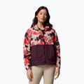 Damen-Windjacke Columbia Spire Valley Printed Windbreaker washed red ikatbloom print/moonvista