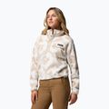Damen-Fleecejacke Columbia Helvetia II Printed Cropped Half Snap seasalt/sprayflower 4